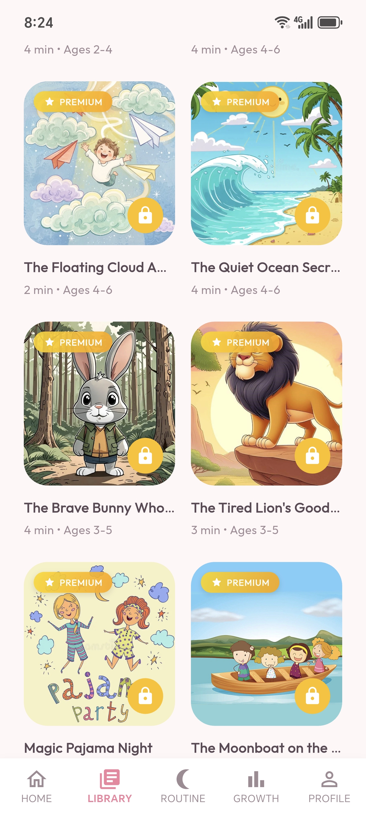 Kidzz App Main Dashboard