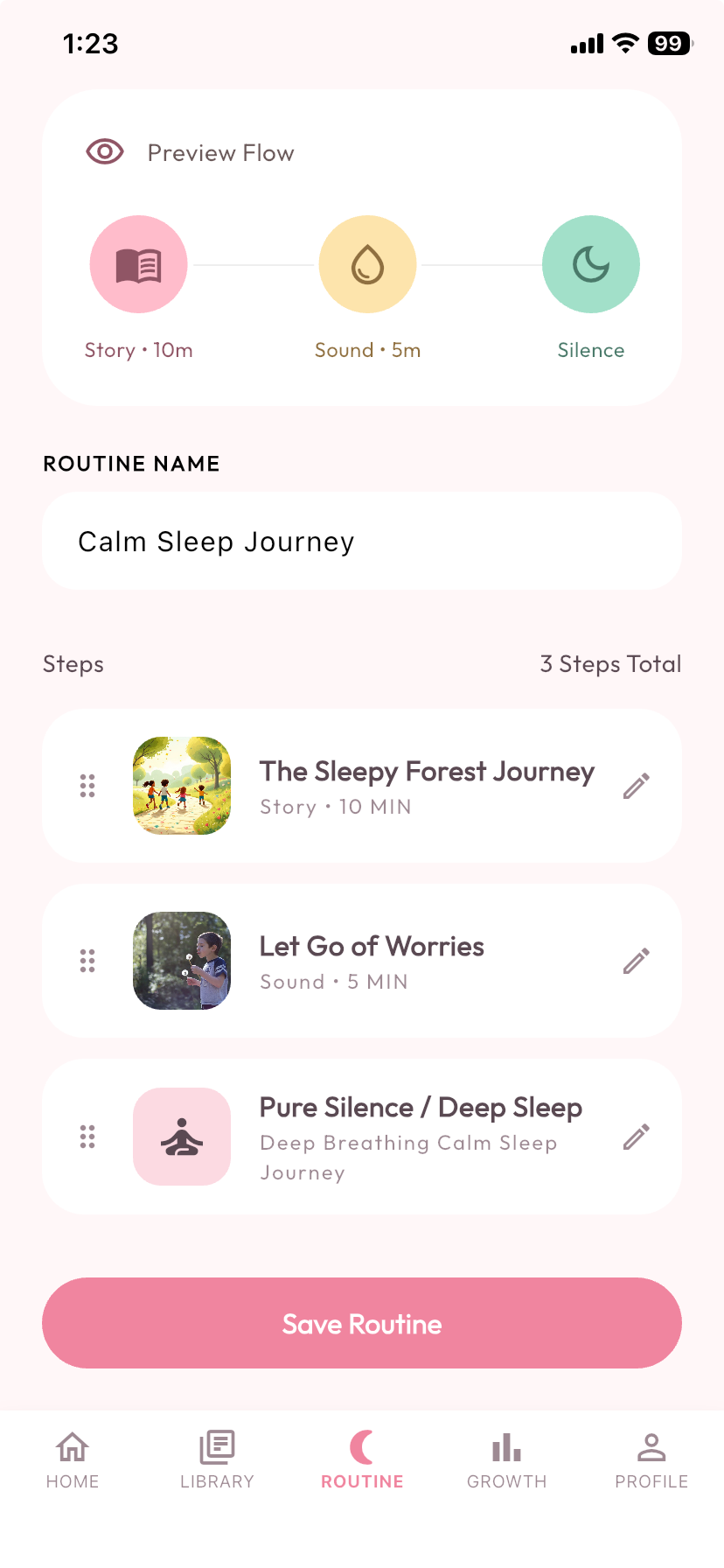 Personalized Bedtime Routines